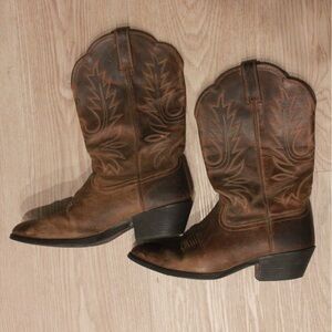 Ariat Tan Leather Western Boots (Sold)